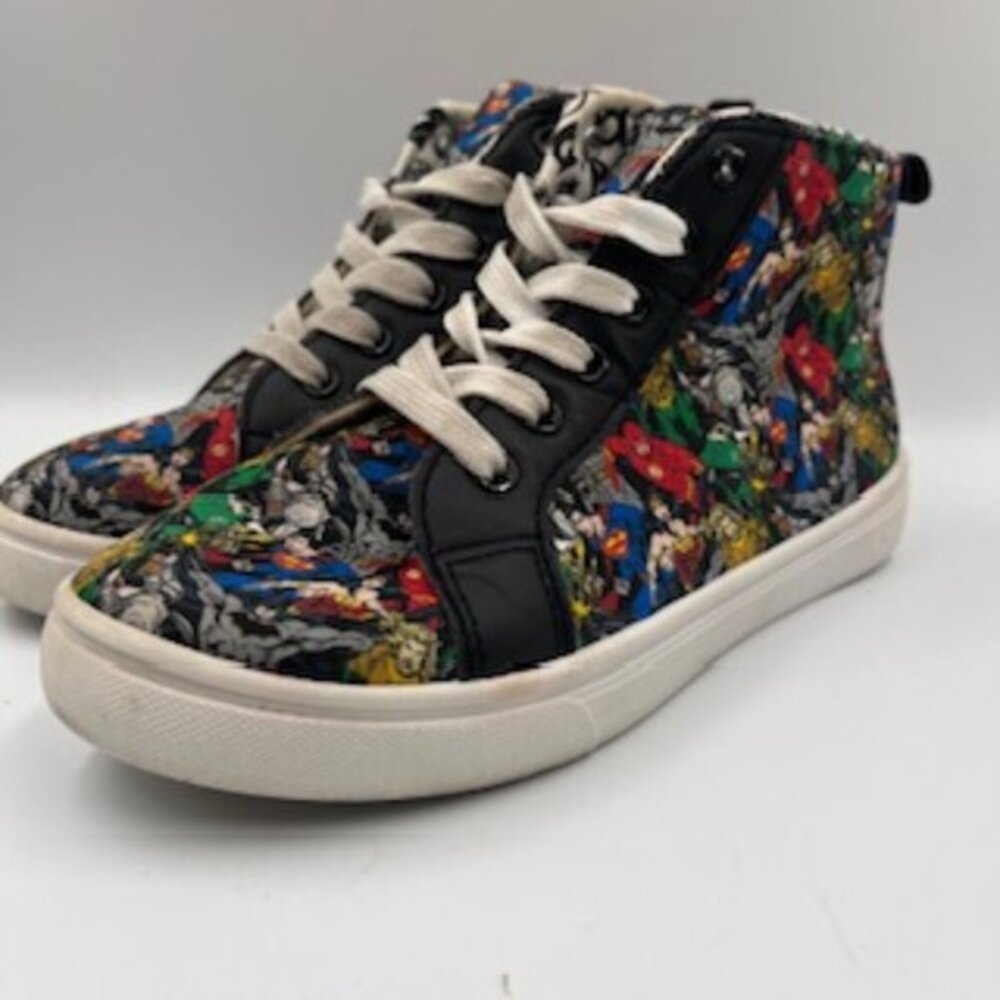 DC Superhero Marvel Collage High Top Boys Shoes‎ Sneakers Size 3